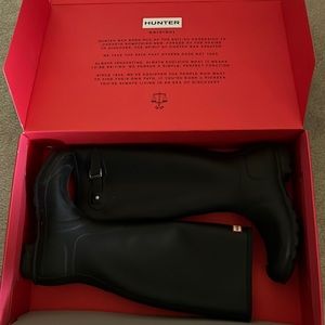 Black Hunter Boots (barely worn with original box)